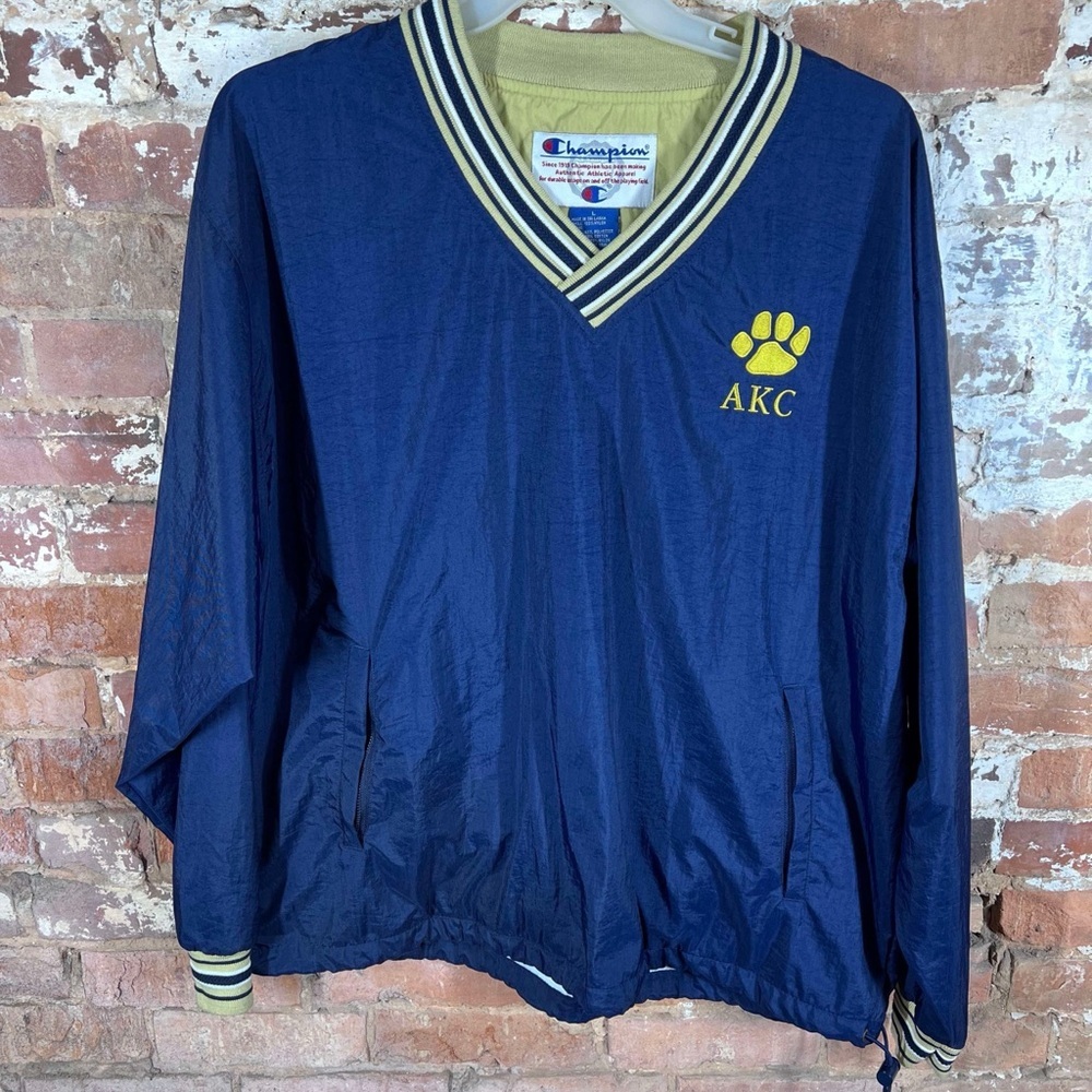 Champion Navy V-Neck Pullover